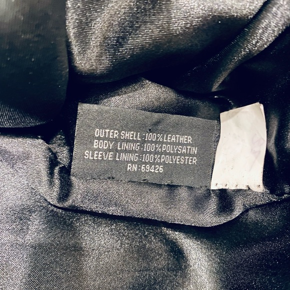 Vintage Y2K Wilsons Leather Black Motorcycle Jacket - Picture 5 of 5